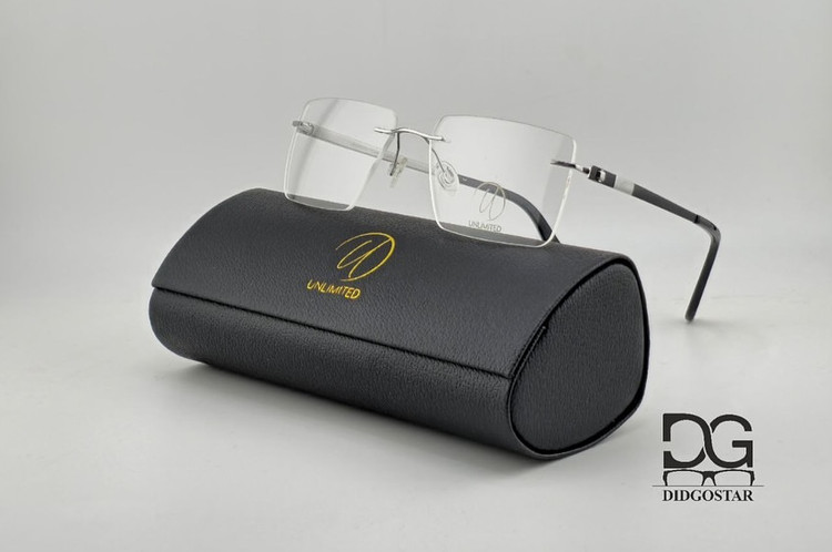 عینک طبی فریملس برند Unlimited Eyewear با روکش طلا ۱۸ عیار